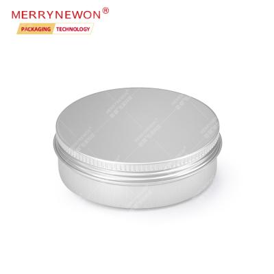 China Cosmetic Lightweight Aluminum Jar Can With Sealed Lid Food Grade Packing Container For Soap Cookie Cream 100ml 100g for sale