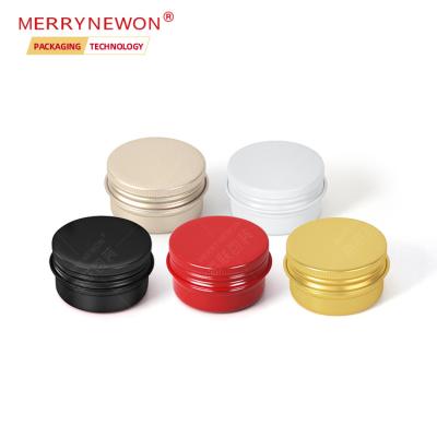 China 5g 5ml Cosmetic High Quality Colorful Aluminum Jar Lip Balm Cans Tin Containers For Cosmetic Lip Balm White Eye Cream Spice 2515 for sale