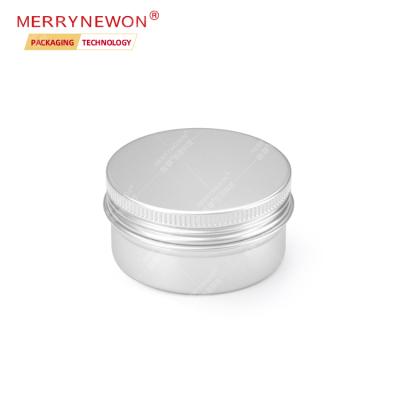 China Aluminum Metal Cosmetic Round Packaging Container With Sealed Lids Recyclable Portable Aluminum Jars 15ml 15g 0.5oz Tin Can for sale