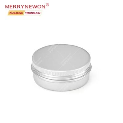 China Cosmetic Metal Aluminum Cosmetic Box With Lids Seamless Packaging Portable Eco-friendly Aluminum Jars 20ml 20g Tin Container Tin for sale