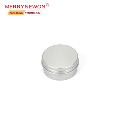 China 20ml 20g Mini Small Round Aluminum Cosmetic Tin Cosmetic Lip Balm Lipstick Cream Eco-friendly Jar With Screw Lid 20g for sale