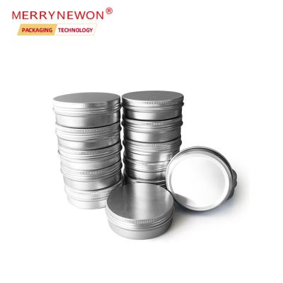 China Large Stock Empty Aluminum Cosmetic Tin Jar Food Grade Packaging For Hair Wax Pomade Tea Candy Cookie Container With Lid 100g 100ml for sale