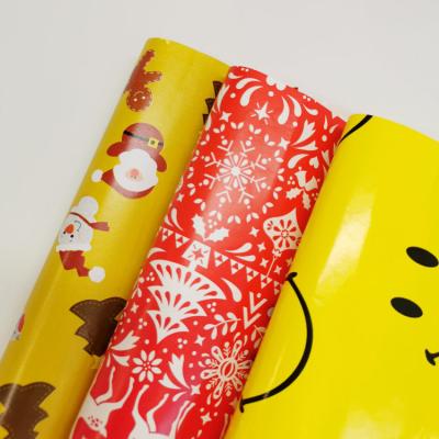 China Recycled Materials Wholesale Flowers Wrapping paper Custom Design Size  for packaging wrapping gift for sale