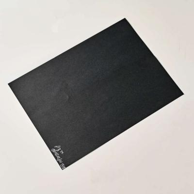 China Recycled Materials Black paper Black Paperboard Slitting 150g Single side  Packaging  grey paper laminate grey back cardboard rigid board for sale