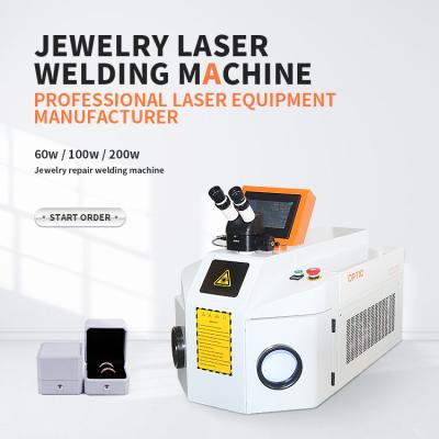 China TECH 200W Yag Laser Welder Spot Jewelry Welding Machine OPTICAL Silver Dental Metal Repair Gold Advertising Company Tabletop Jewelry Welding Machine for sale