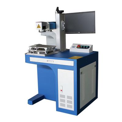 China Laser marking new fiber laser marking machine for metal 30w with protection eye glasses for sale