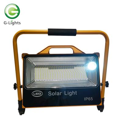 China Smd Portable Energy Saving Outdoor Waterproof Emergency Garden ABS Solar Led Flood Light Ip65 100w 200w for sale