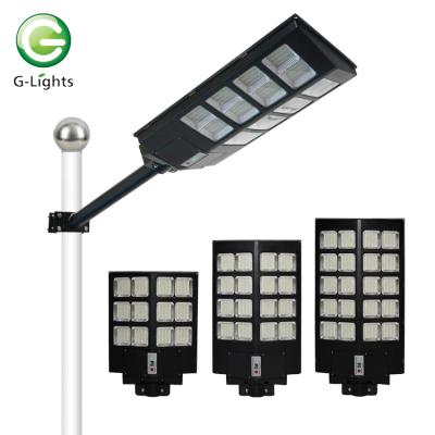 China ROAD Waterproof Ip65 Outdoor Lighting Smd 300w 400w 500w All In One Integrated Solar Led Street Lamp for sale