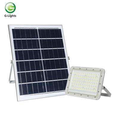 China Garden new product high lumen outdoor waterproof ip66 aluminum smd 60 100 150W squares led solar floodlight for sale