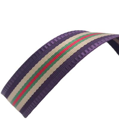 China Secondary Color Webbing Bag Decoration Polyester Webbing Viable High Strength Nylon Band for sale