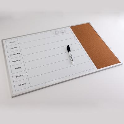 China Magnetic Aluminum Frame Blank Board With Cork Calendar Board CW-1620 for sale