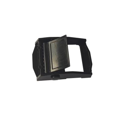 China Fasten Goods 1 Inch 25mm Electrophoretic Black Press Buckle Rope Buckle Ratchet Buckle for sale