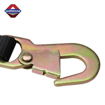 China Polyester 1 x 6 Flat Snap Hooks Cargo Lashing Belt Tie Ratchet Strap Ratchet Fasteners Heavy Duty for sale