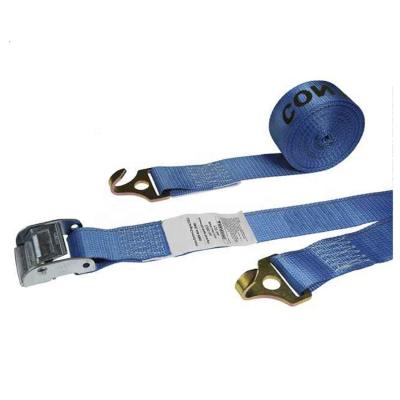 China Convenient high quality black 2inch cam polyester lashing buckle with cam down tie straps for sale