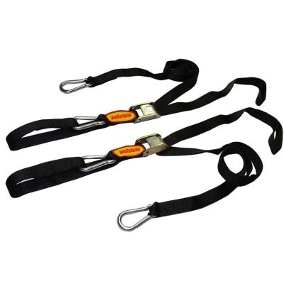 China Hot-selling Polyester Cargo Heavy Duty Tied Logistics Lashing Straps Cam Buckle Motorcycle Tie Strap Ratchet Tie Down Straps for sale