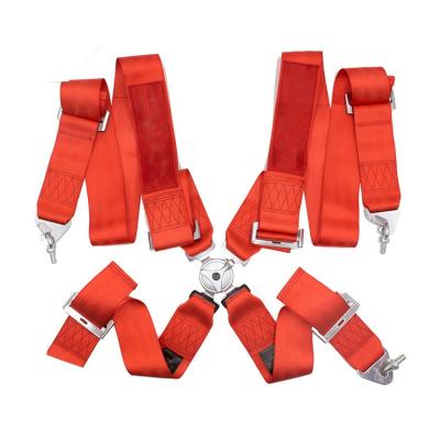 China High Tensile High Tensile 100% Polyester 4 Point Seat Belt Racing Harness for sale