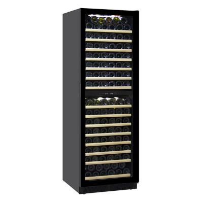 China Large 176 Bottle RV Cooler Dual Zone Restaurant Wine Cellar Antique Wine Fridge Wine Cabinet for sale