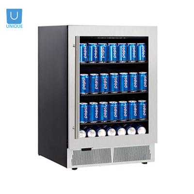 China Cooler RV 145L Compressor Mini Bar /beverage Display Fridge for sale