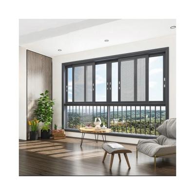 China Sliding Residential Fashion Anti-theft Window Aluminum Sliding Glass Windows Sliding Windows for sale