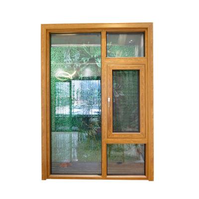 China Modern Swing Design Soundproof Double Glazed Insulated Aluminum Glass Casement Windows for sale