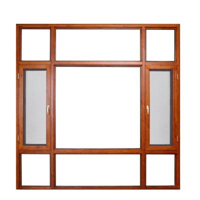 China Home Manual Aluminum Window Frame Swing Soundproof Aluminum Profile Villa Manual Casement Windows for sale