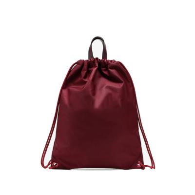 China Waterproof Luxury Nylon Drawstring Backpack With Handle for sale