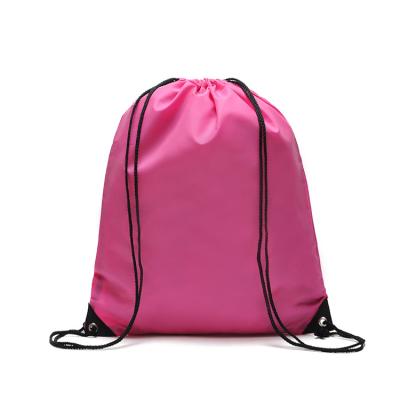 China Waterproof 190T Polyester Promo Drawstring Backpack For Brand Marketing for sale