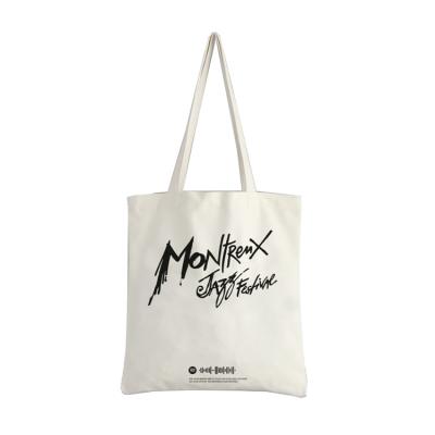 China Promotional Eco - Friendly Recycled Canvas Cotton Tote Bag With Custom Logo for sale