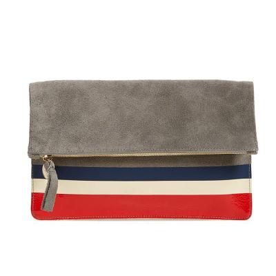 China Fashion Suede Clutch Foldover Clutch Personalized Clutch Bag for sale