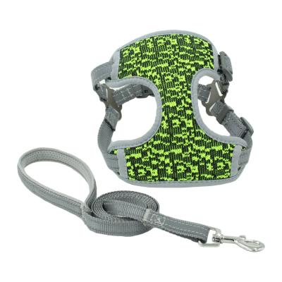 China Hot Selling Reflective Pet Vest Traction Rope Small And Medium Pets Reflective And Breathable Dog Leash Harness for sale