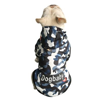 China Cotton Blends Drop Shipping Dogs Warm Winter Sweater Coat Doggies Camouflage Clothes For Puppies for sale