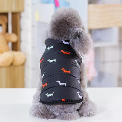 China Keep Warm Wholesale Dog Winter Clothes Waterproof Warm Vest Apparel for sale