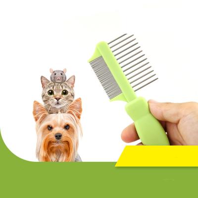 China Stocked Double Sided High Quality Flea Comb Dog Cat Flea Comb Pet Dog Comb Pet Supplies for sale