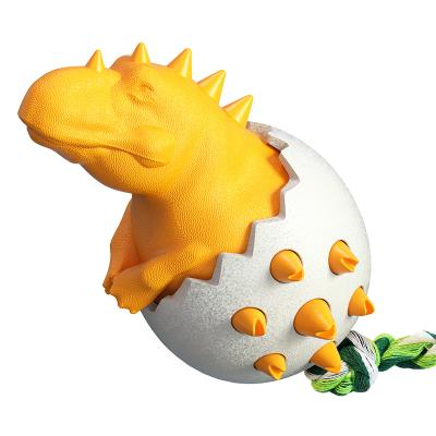 China Viable Dog Toys for Aggressive Chewers, Dinosaur Egg Dog Chew Toy Puppy Cleaning Tooth for Small Medium Large Breeds of Dogs for sale