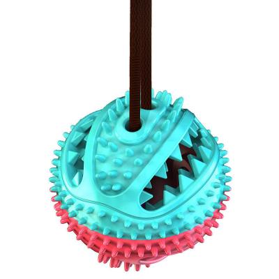 China Sustainable Multi-Function Dog Toys Pets Interactive Training Molar Balls Doggies Toys With Rope for sale