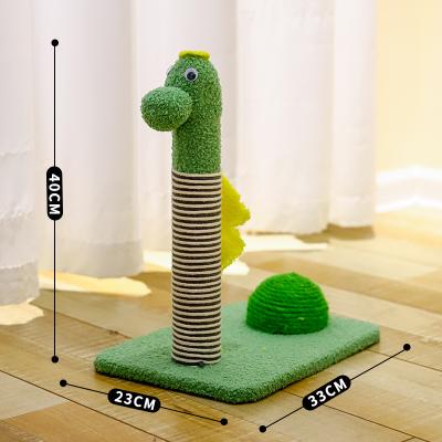 China Viable Indoor Cats Play Shape Dinosaur Bird Shape Scratching Post for Cats Interactive Hiding Game Hole for Cats for sale