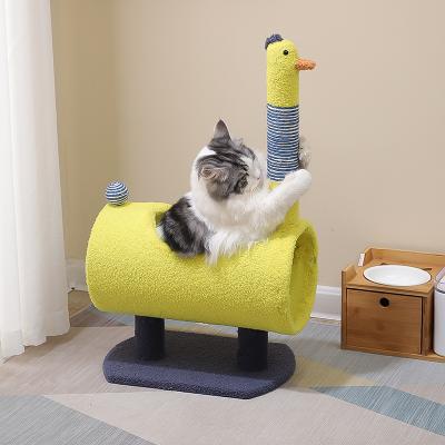 China Customized Viable Cats Toy Scratcher For Cats Interactive Toys Pet Toys Wooden Cat Tree Scratching Hiding Game For Indoor for sale