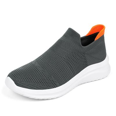 China Trend 2021 fashion spring and autumn new couples mesh surface light breathable flying sports large shoes women's leisure walking shoes for sale