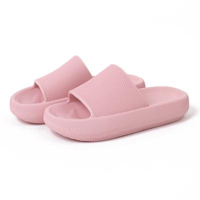 China CUSHIONING Anti-skid Summer Women Platform Shoes Eva Soft Sole Slide Slippers Leisure Men Indoor Thick Ladies Bathroom for sale