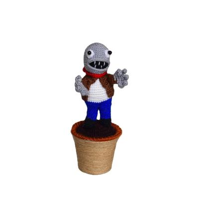 China Hand Crochet Wholesale Macrame Hemp Rope Hand Crochet Zombie Bonsai for sale