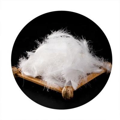 China Wholesale high cleanliness natural raw material filling material odorless washing 2-4cm white goose feather for sale