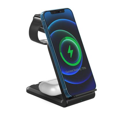 China X456 Tablet 4 in 1 Fast Multi-Functional Qi Charger Watch Magnetic Wireless Charger Stand with Mobile Phone for sale