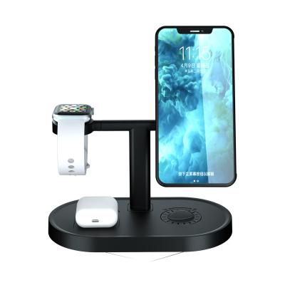 China Tablet X466 4 in 1 Magnetic Qi Wireless Charger Watch Mutifunction Fast Charger Stand Holder for iphone 13 for iphone 12 for sale