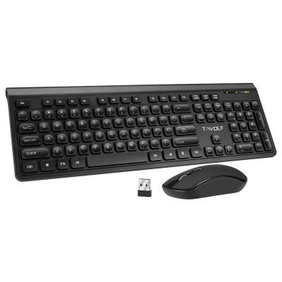 China TF300 Keyboard and Mini Mouse Set Ultra Thin USB Gaming 2.4g Wireless Mouse Keyboard Combos for PC/TV/Tablet/Htpc/Notebook for sale