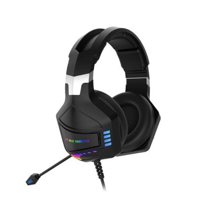 China Gaming Headsets With MIC K902 RGB Light USB Gamer Headphones Headband Headphones Computer Earbuds 3.5mm PC 7.1 High Fidelity Gaming Headset With MIC for sale