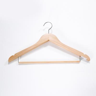 China Modern Hotel Honeyson Anti Theft Wooden Clothes Coat Hanger Hot Selling for sale