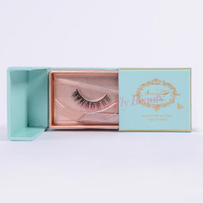 China White Case Cozy Private Label Mink Fur Bottom Strip Artificial Lashes for sale