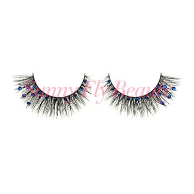 China Natural High Quality Custom Brand Recommended Faux Stone Mink Fur Eye Lashes for sale