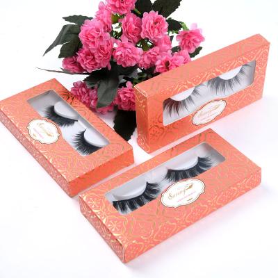 China Extra Soft Korean Silk 3d Strip False Eyelashes With Custom Logo Packing Box for sale