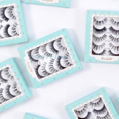 China Black Extra Soft Custom Band Appropriate Logo Hand Polished Synthetic Band Eye Lashes for sale